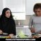 Muslim babe in hijab fucks stepbro!